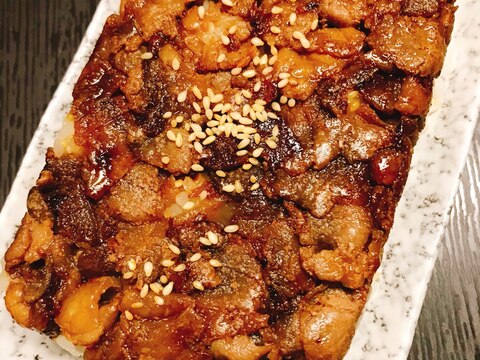 簡単！焼肉の押し寿司　150円